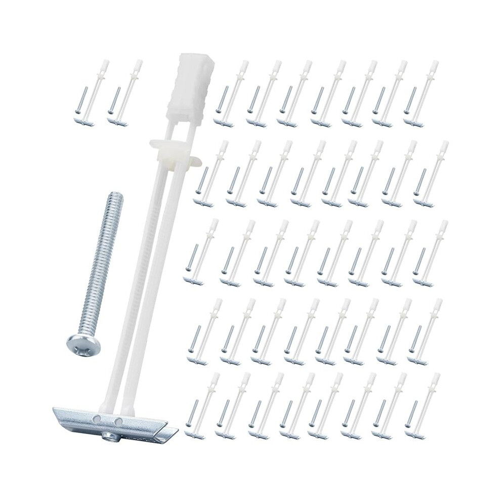 Drywall Anchor With Bolt For 1/4In-20In Fastener Sizes, Heavy Duty Hollow Drywall Anchor Kit For Tv Mounting,42Pcs 4712653579258