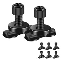 8 Pcs L-Track Double Lug Threaded Stud Nut Fitting Tie Down Used with L Track Rail for Truck Bed,Trailer Cargo