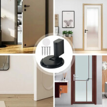 Floor Lock Strong Windproof Mechanical Exterior Door Stop NoPunch Adjustable Height Door Stop Lock