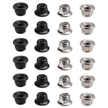M4-Nuts Multicolor Nylon Lock Hexagon Nuts Screw Cap with Flange Race Spec for RC Buggy-Race