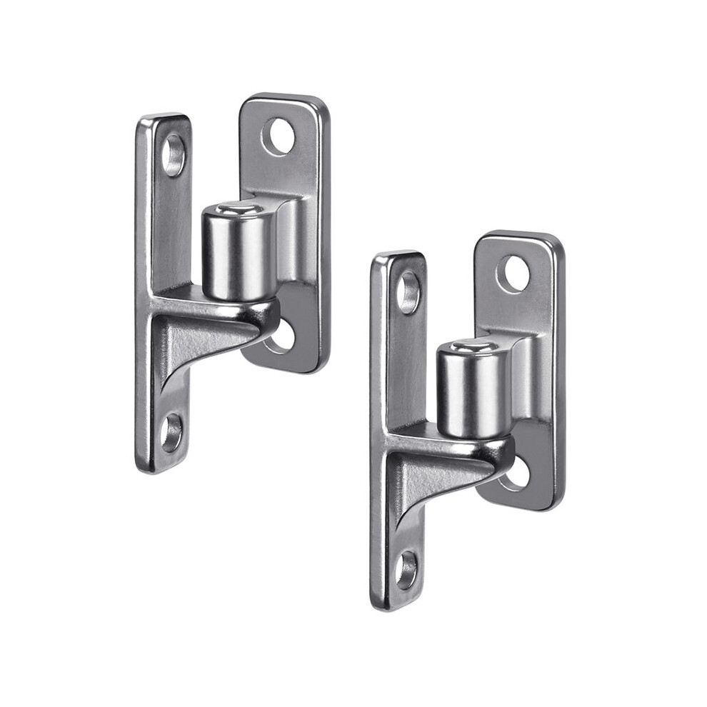 Stainless Steel Gate Hinges, 2Set Wall Mount Gate Hinges For Farm Gates, With Non-Welding Chain Link Fence Parts 5/8Inch 6033968525418