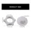 4Pcs White/Black Nut Floor Fan Base Fixing Nut ABS Texture Base Fasteners Suitable for Home and Office Use 8