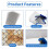 6 Pcs Wire Mesh Screen, 20 Mesh Stainless Steel Mesh,for DIY Projects, Cage, Vent, Garden,Window Screen,Filter Mesh,Etc 2