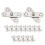 Invisible Door Hinge 360-Degree Heavy Rotating Hinge Hinge  and Down Shaft 1