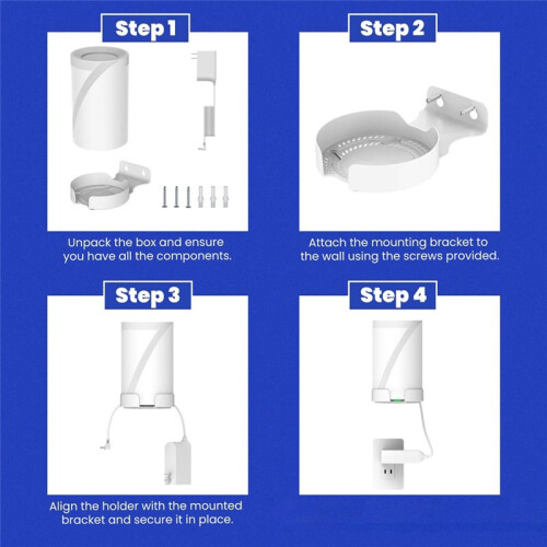 Router Wall Mount Bracket Suitable for  Deco BE63/BE65/BE10000 Mesh Wifi7 Router Saving Space 1PCS 2
