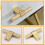 Solid Brass French Style Luxury Cabinet Knobs Wardrobe Drawer Doors Handle Tbar Cabinet Handle 60mm 2