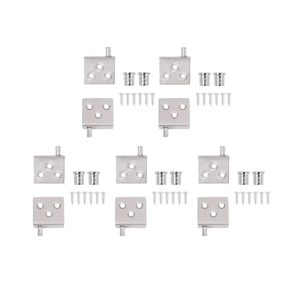 10Pcs Concealed Hinges Invisible Cabinet And Down Door Pivot Ct Corner Codes For Wood Panel Cupboard Display Support 6031335292307
