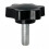 Torx Handle Screw Plastic Star Bolt Handle Screw Plastic Knob 4mmx9.8mm 1