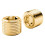 25Pcs Brass Pipe Plug Fitting,1/8 1/4 3/8 1/2 3/4Inch Male Internal Hex Thread Socket Pipe Plug Fitting Assortment Kit,C 3