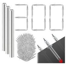 300Pcs Hardware Carbon Steel Nails for Seamless Installation,Double- Skirting Thread Seamless Nail,Skirting Marking