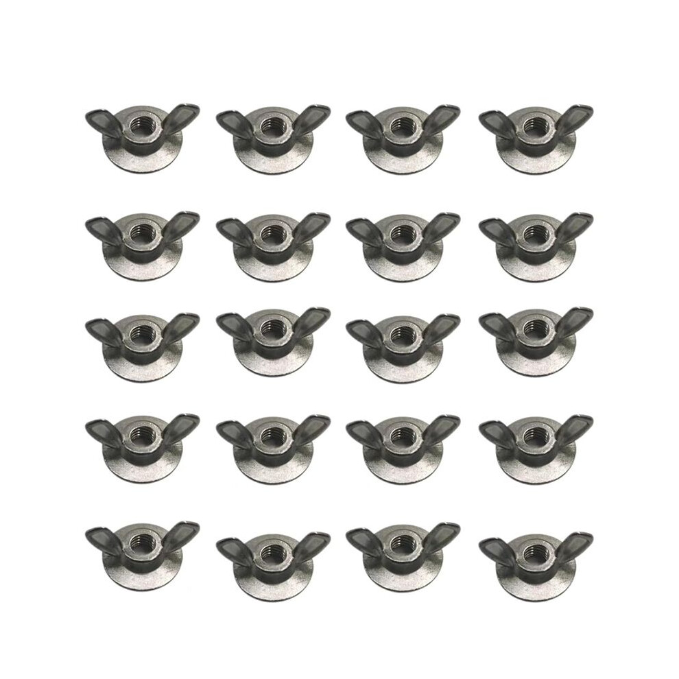 20Pcs Hurricane Shutter Wing Nuts, Hurricane Shutters Wing Nut Driver And Storm Shutter Wing Nuts 1/4-20 Wing Nut 4712731149021