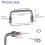 304 Stainless Steel Folding Handle 90 Degree Folding Pull Handle,Cabinet Handle Toolbox Handle,2 Pack Hole Center 3.93in 6