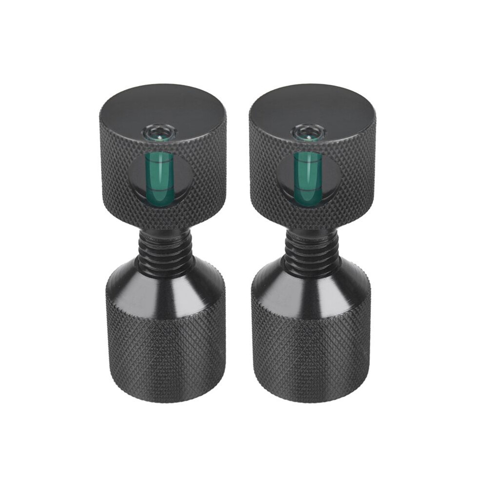 Two Hole Pins Set 1-1/8Inch Aluminum 6061 2 Hole Flange Alignment Pin With Level Black 6034161392241