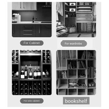 Supports D'Étagère Auto-Adhésifs Aucun Perçage Requis Clous de Support D'Étagère Adaptés Aux Armoires de Cuisine, Aux Bibliothèques