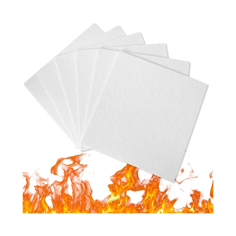 15 Sheets Ceramic Fiber Paper Insulation Gasket Paper Fireproof Microwave Kiln Paper For Furnace Fireplace Diy Materials 6033968514603