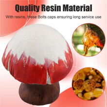 Toilet Bolts Covers Colorful Resins Mushroom Design Toilet Bolts Caps Bathroom Decors Replacement Accessories B