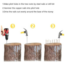 25Pcs Coppers Nails Tree Stump KillersBulk Stump Removal Spikes Hardware Nails for Trees Removing Stumps