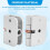 Adjustable 180 Degree Hinge, Locking Hinge Folding Hinge, Adjustable Door Hinge, Leaf Table Hinge, 4PCS 3