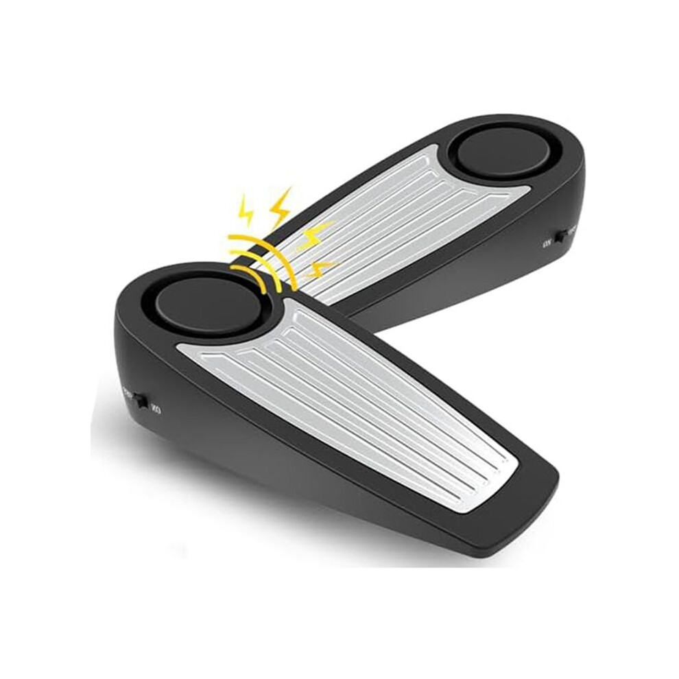 Door Stop Alarms 130Db Intruder Alert Siren,Floor Mount Type,Rubber Security Devices Door Wedge For Home,Hotel,Dorm Room 4712443516487