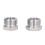 2Pcs 304 Stainless Steel Cola Barrel Adapter 21