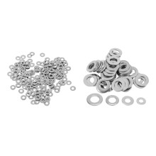 200 PCS M2 Flat Washers Spacers Fastener with 200 PCS Metric Washer Mixed M3 M4 M5 & M6 Form a Thick Flat Washers