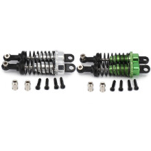 2 Set Oil Adjustable 65mm  Damper for Car 1/18  A959 A969 A979 K929 Hpi Hsp , Silver & Green
