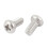 60Pcs M2x4mm Phillips Round  Screws Bolt with 50Pcs M3X4mm Hex Socket Set Cap Point Grub Screws 2