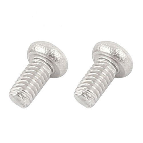 60Pcs M2x4mm Phillips Round  Screws Bolt with 50Pcs M3X4mm Hex Socket Set Cap Point Grub Screws 2