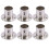 6X Placard Penderie 22mm Dia Pipe Hanging Rail Rod End Support Support 1