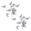 M6 Thread Dia Stainless Steel Wing Nut Butterfly Wing Nuts 20 Pcs 1