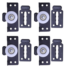 4X Hardware Accessories 2 Pcs Sliding Door Wardrobe Pulleys Wooden Door Sliding Door Small Hanging Wheels Door Wheels
