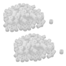 Plastik Zylinder Abstandshalter Unterlegscheibe 7mm x 3.2mm x 6mm 200 Stk Elfenbein