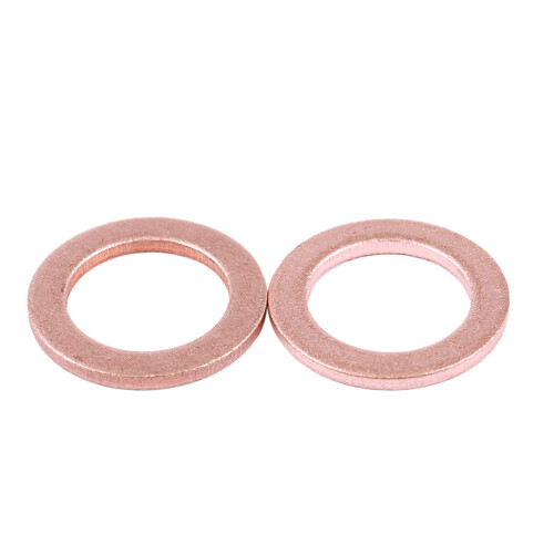 40Pcs 12mm X 18mm X 1.5mm Copper Flat Washer Ring Sealing Fitting 2