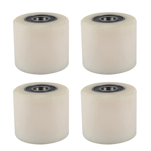 4X Palette Drehen 80 x 70mm Nylon Beige + Silber