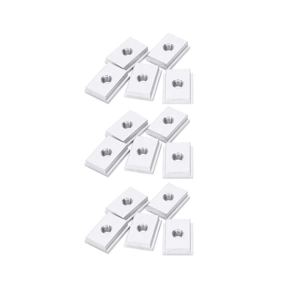 15Pcs M8 T-Track Slider Sliding Nut Aluminum Alloy T Slot Nut For Woodworking Tool Jigs Screw Slot Fastener 4711140833170