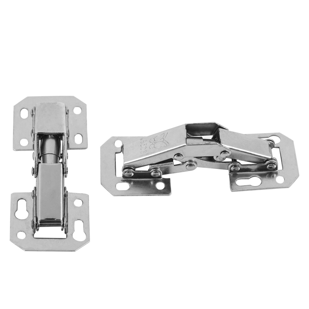 8Pcs Soft Close Kitchen Cupboard Cabinet Wardrobe 90Degree Door Hinges & Screws 4711076873752
