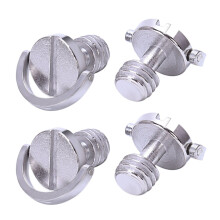 Arbre Long Vis À Anneau En D 3 / 8 Pouce -16 Fils Trépied Caméra Adaptateur de Vis de Fixation À Dégagement Rapide (Paquet de 4)