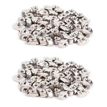 100 Pcs M5 T-Slot Hammer  Nut 2020 Series Aluminum Profile Extrusion Slot European Standard (M5 x 10 x 6mm)