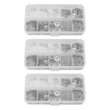 1800Pcs M1.6 M2 M2.5 M3 M3.5 M4 M5 M6 M8 M10 Stainless Steel Flat Washer Plain Washer Gaskets Assortment Kit