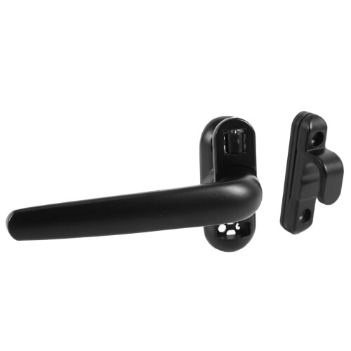 3X Door and Window Handle Lock Casement Window Lock Wheel Handle Black