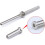 40Pcs Invisible Turnbuckle Hand Swage Threaded Stud Hex  Fitting Receiver Terminal for 1/8 Inch Cable Railing 7