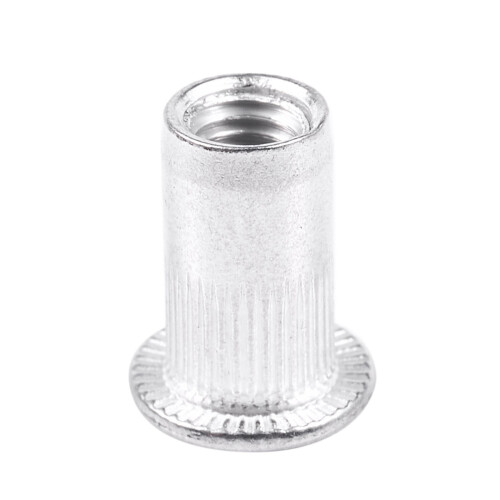 M5 Aluminium Threaded Rivnuts Flat  Rivet Nuts Nutserts 200Pcs 2