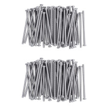M2,5 x 40mm Acier Inoxydable 304 Vis A Tete Ronde Phillips Boulon 120Pcs