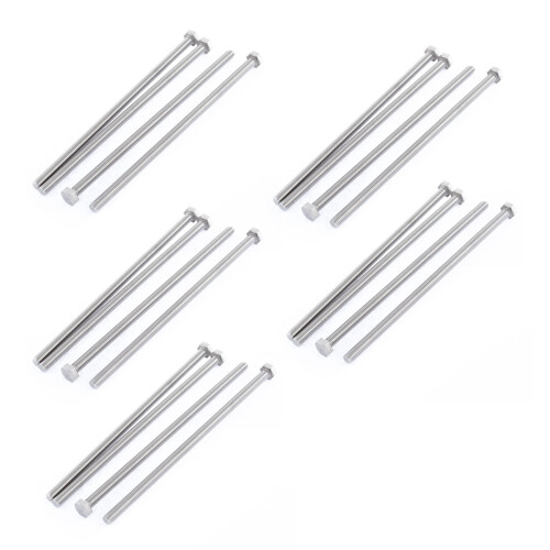 M6 x 150mm Fully Threaded Stainless Steel Hex  Screw Bolt 20 Pcs