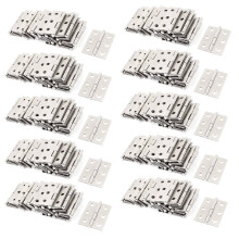 200 Pcs Stainless Steel Wardrobe Cabinet Door Folded Door Hinge
