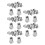 100 Pcs 304 Stainless Steel Rivet Nut Rivnut Insert Nutsert M6X15mm 1