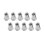 80 Pcs 304 Stainless Steel Rivet Nut Rivnut Insert Nutsert M6X15mm 7
