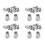 80 Pcs 304 Stainless Steel Rivet Nut Rivnut Insert Nutsert M6X15mm 1