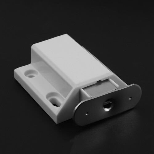 2X White Push to Open Magnetic Door Drawer Cabinet Catch Touch 2