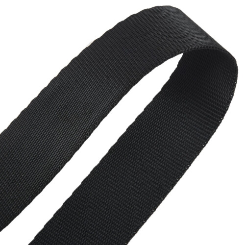 2X Black 10 Yards Nylon Webbing Tape Multi-Use Strap Strapping (25mm) Width 2